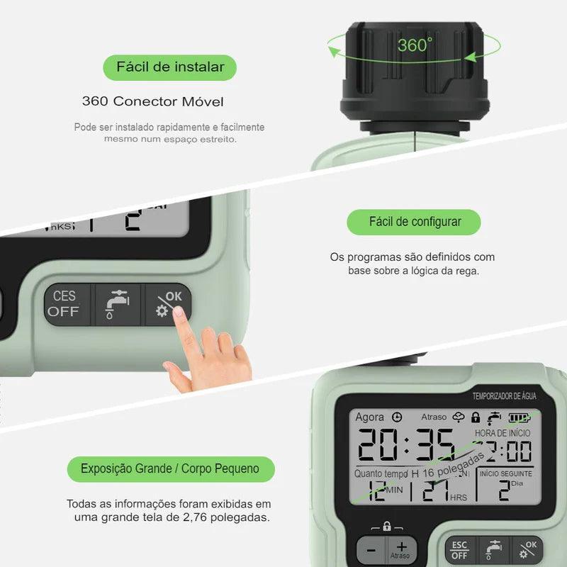 Temporizador de Água para Irrigação do Jardim Controle Automático