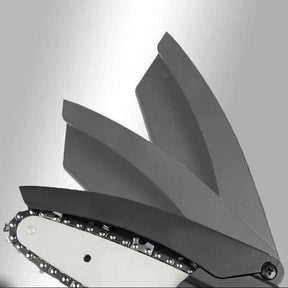Mini Motosserra Elétrica de Poda Recarregável com Bateria 1200mAh